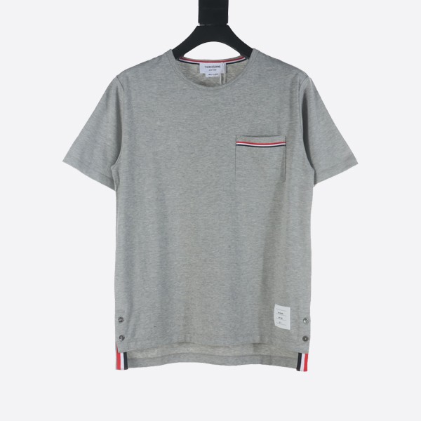 Thom Browne Grey Patch Pocket T-Shirt