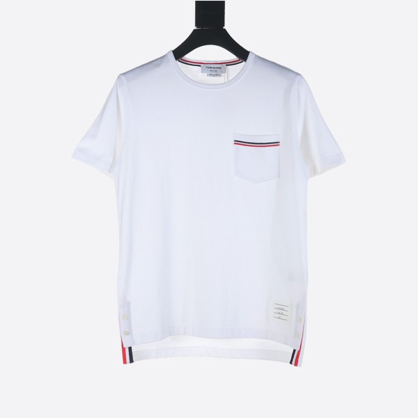 Thom Browne White Patch Pocket T-Shirt