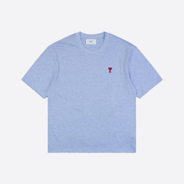Ami Paris Ami de Coeur T-shirt Blue/Red