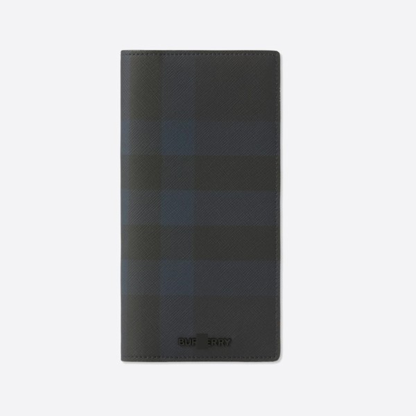 Burberry Check Continental Wallet Navy 80732811