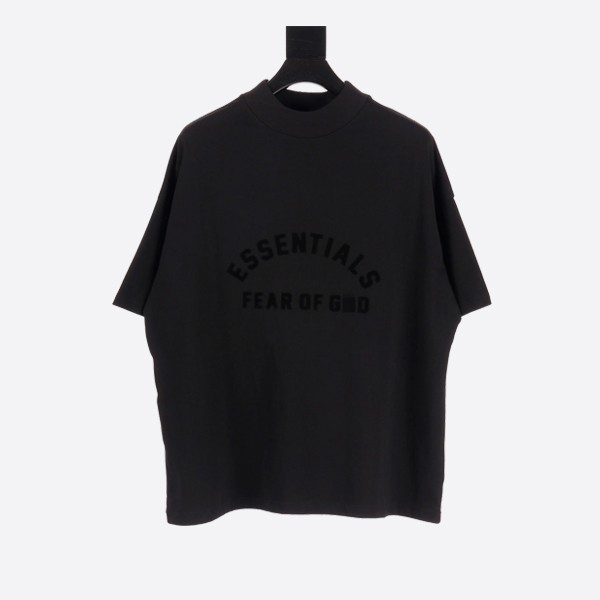 Fear of God Essentials Heavy Jersey Crew Neck T-Shirt in Black
