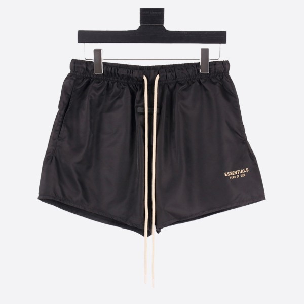 Fear of God Essentials Running Nylon Shorts, Jet Black