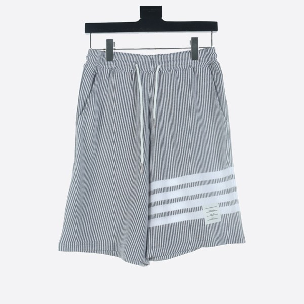 Thom Browne Seersucker Loopback 4-Bar Short