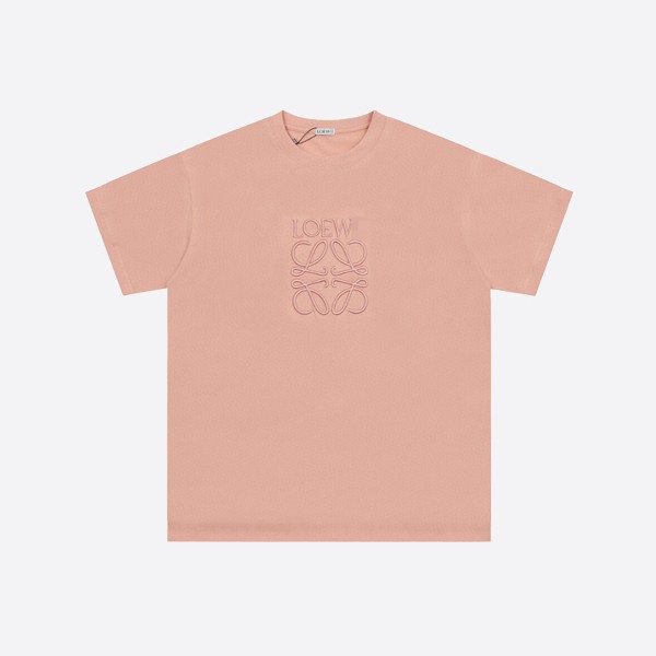 Loewe Relaxed Fit T-Shirt in Peach Bloom Cotton