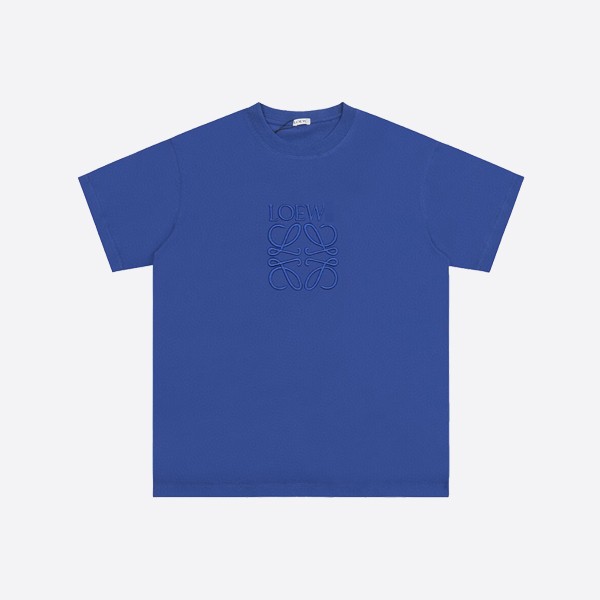 Loewe Regular Fit T-Shirt in Blue Cotton