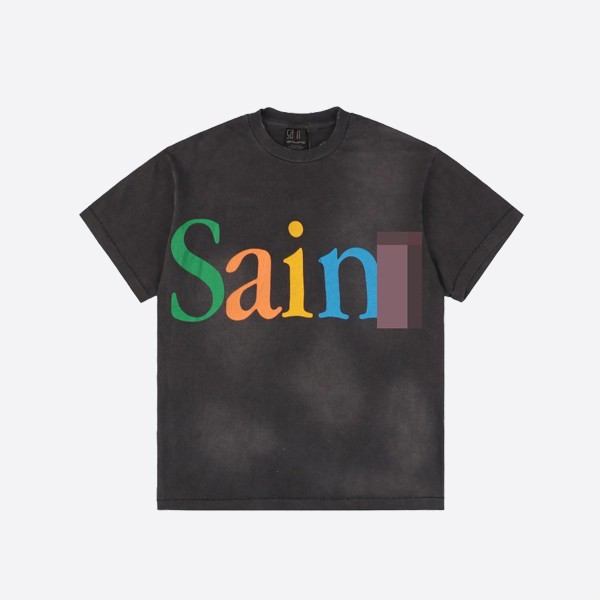 SAINT MXXXXXX SS TEE Colorful SAINT / Black