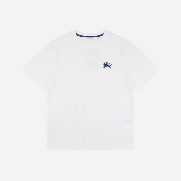 Burberry EKD Embroidered Cotton T-Shirt in White