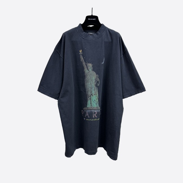 Balenciaga Paris Liberty T-shirt, medium fit, black