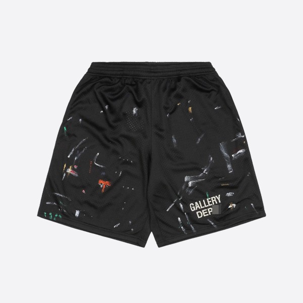 Gallery Department Studio Gym Paint Shorts Black