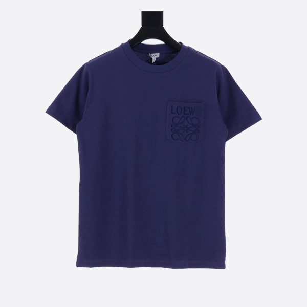 Loewe Relaxed Fit T-Shirt in China Blue Cotton