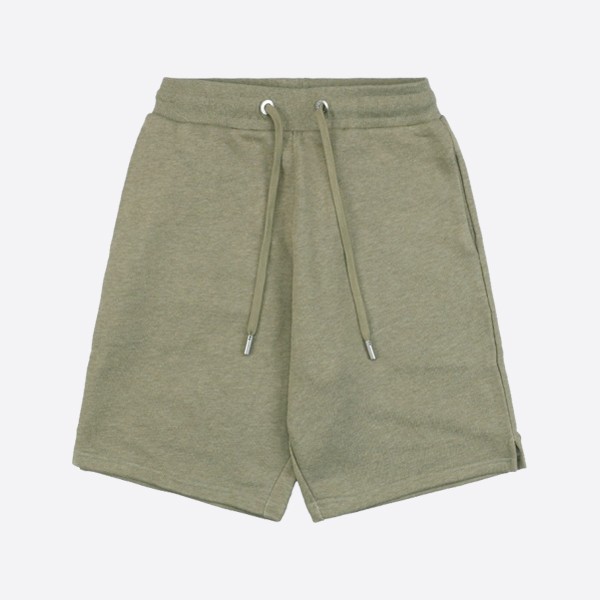 Ami Paris Ami de Cool Organic Cotton Fleece Shorts in Heather Sage