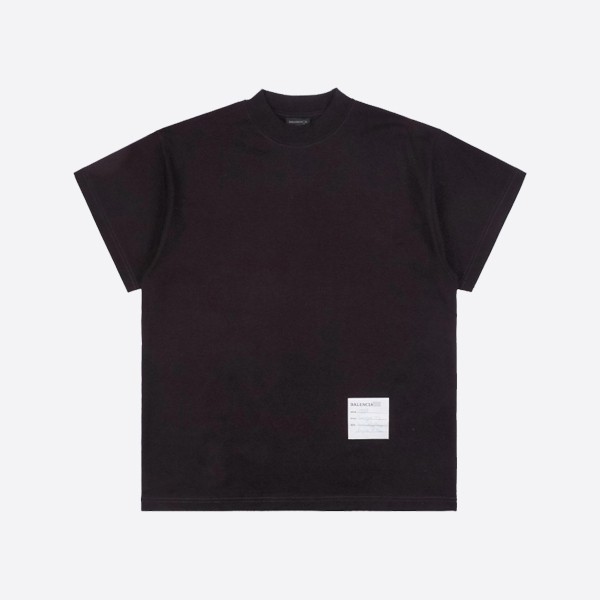 Balenciaga Sample Sticker T-Shirt, Oversized, Black