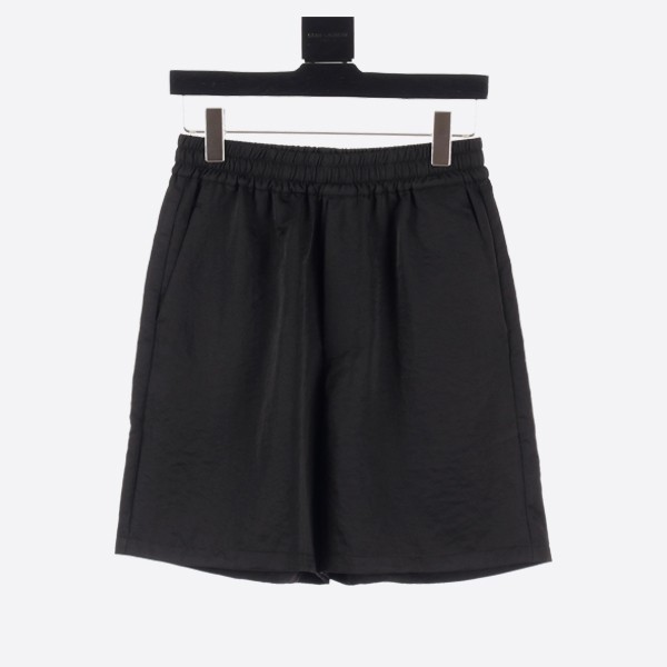 Prada Black Silk Bermuda Shorts