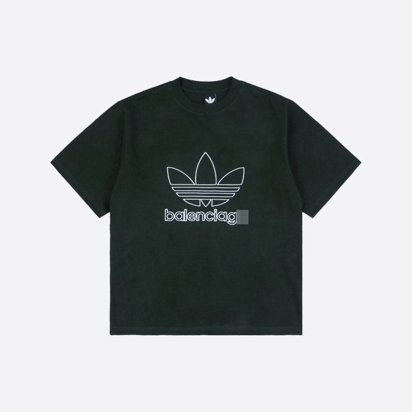Balenciaga x Adidas oversized green T-shirt