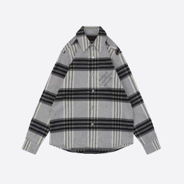 Louis Vuitton classic grey checked shirt