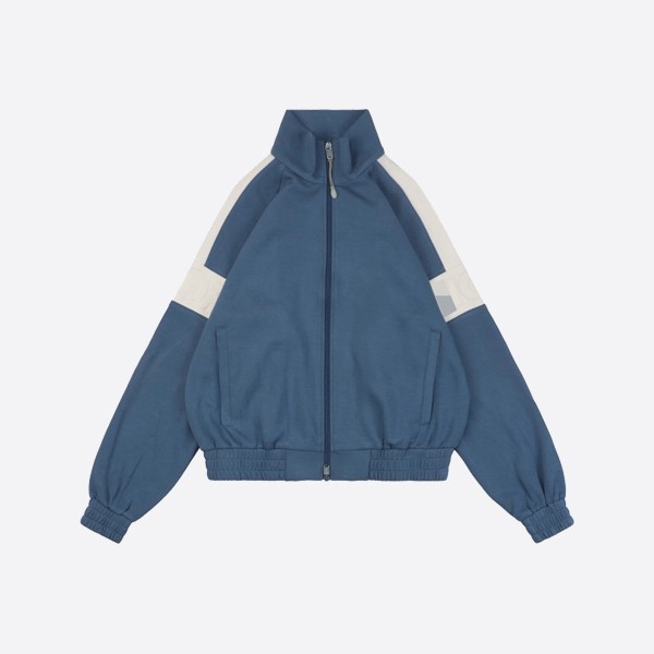 Dior and Pearly Zip Track Jacket Blue & White