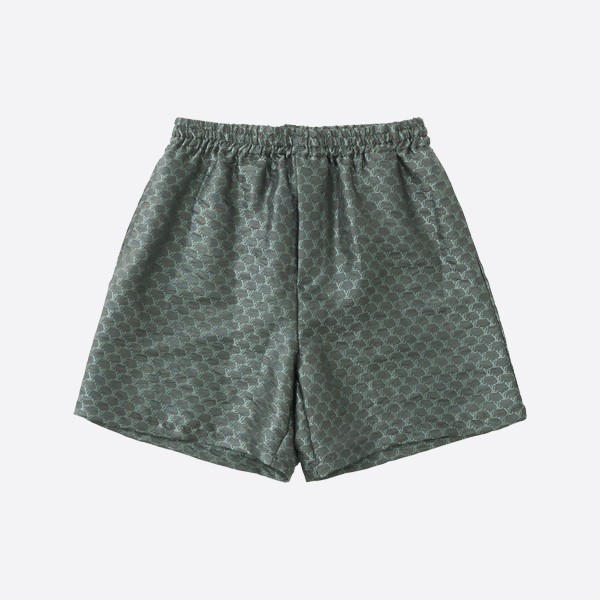 Louis Vuitton Drawstring Jacquard Silk Blend Shorts