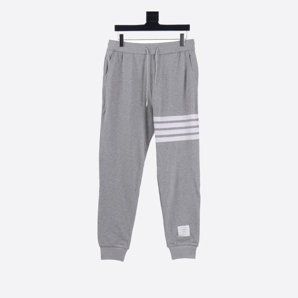 Thom Browne Classic Loopback 4-Bar Sweatpants in Grey