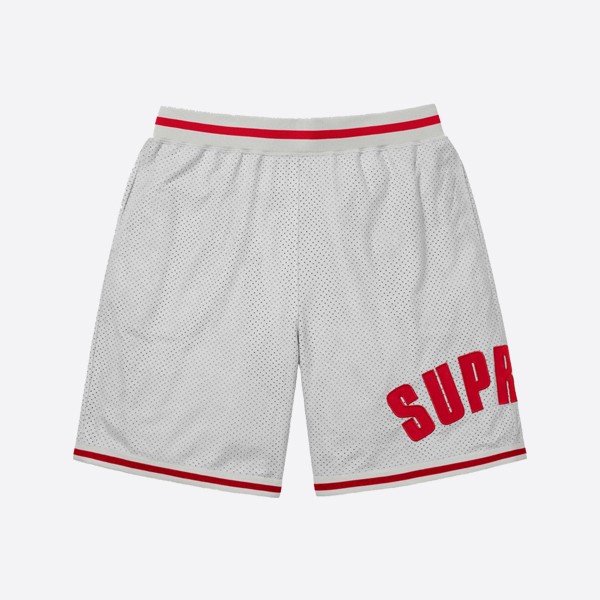 Supreme Ultrasuede Mesh Shorts in Grey