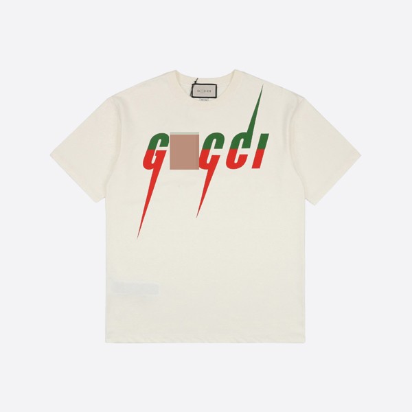 Gucci blade print white cotton T-shirt