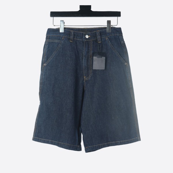 Prada dark blue denim Bermuda