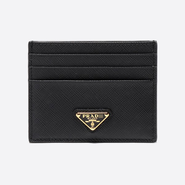Prada Black Saffiano Leather Card Holder 1MC025_QHH_F0002