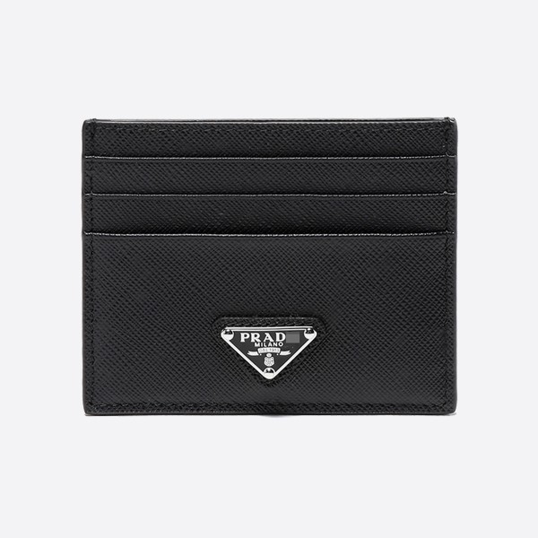 Prada Black Saffiano Leather Card Holder 1MC025_QHH_F0632