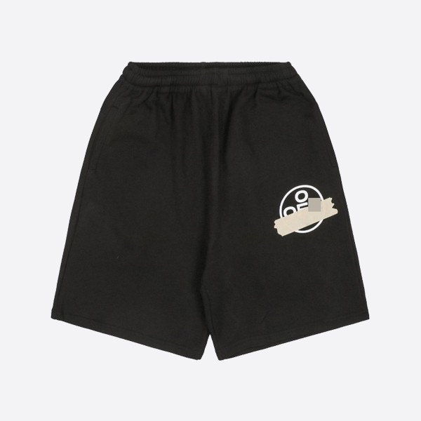 Off-White Virgil 21SS Yellow Rubber Arrow Print Shorts