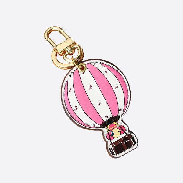 Louis Vuitton Keychain Bag Decoration Cute Hanging Decoration Pink Sunflower Cute Ornament Hot Air Balloon Shaped Sling Backpack Keychain with Decoration