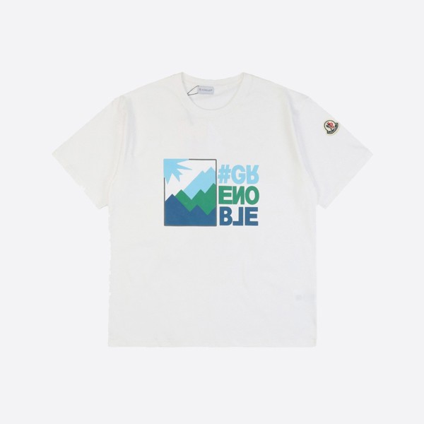 Moncler Abstract Letter Print Short Sleeve Shirt