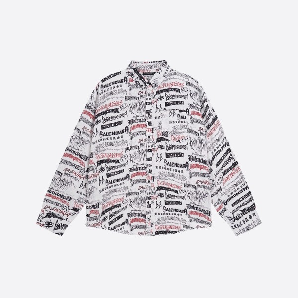 Balenciaga Graffiti Shirt White