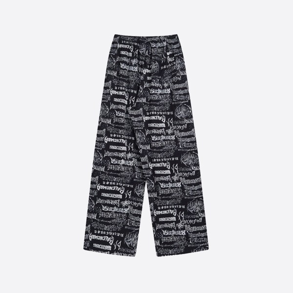 Balenciaga Graffiti Pants in Black
