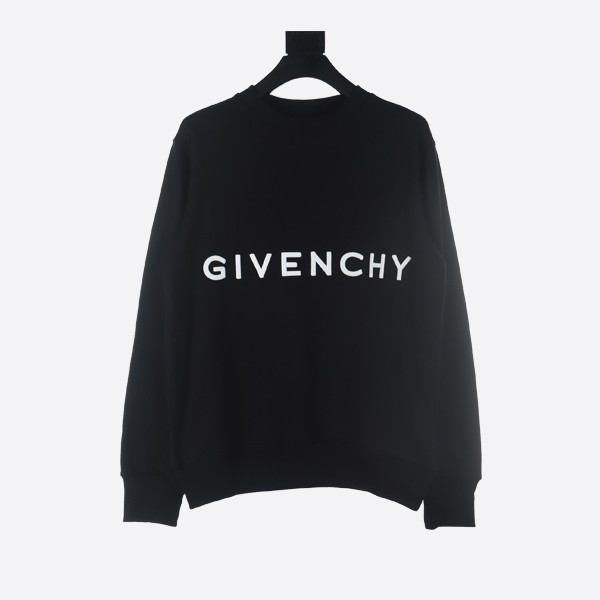 Givenchy round neck sweatshirt with three-dimensional front and back patterns