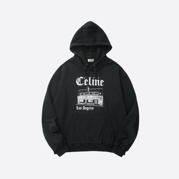 Celine Troubadour print hoodie