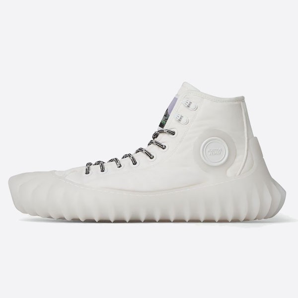 Bottega Veneta Denver nylon lace-up sneakers in white