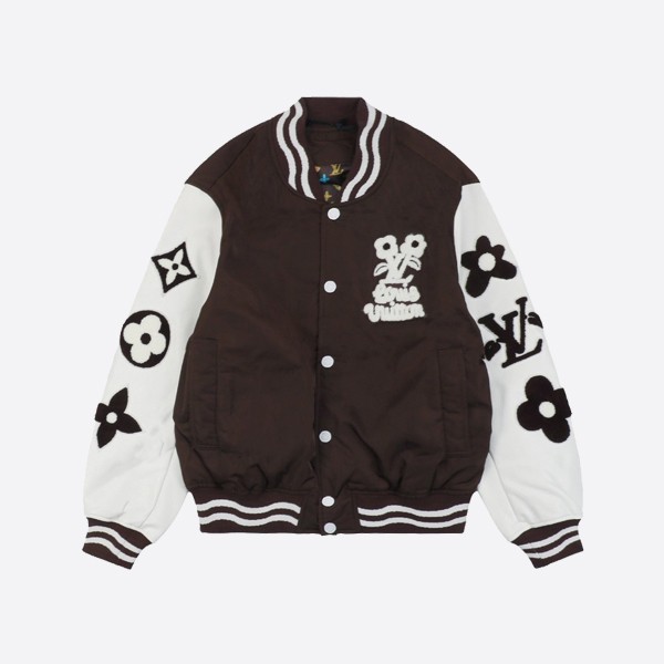 Louis Vuitton Floral Wave Baseball Jacket