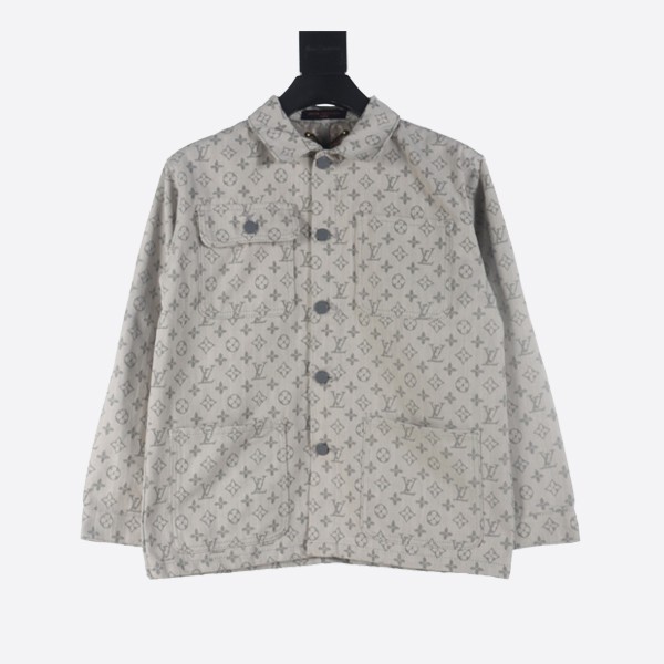 Louis Vuitton Classic Pattern Denim Long Sleeve Jacket