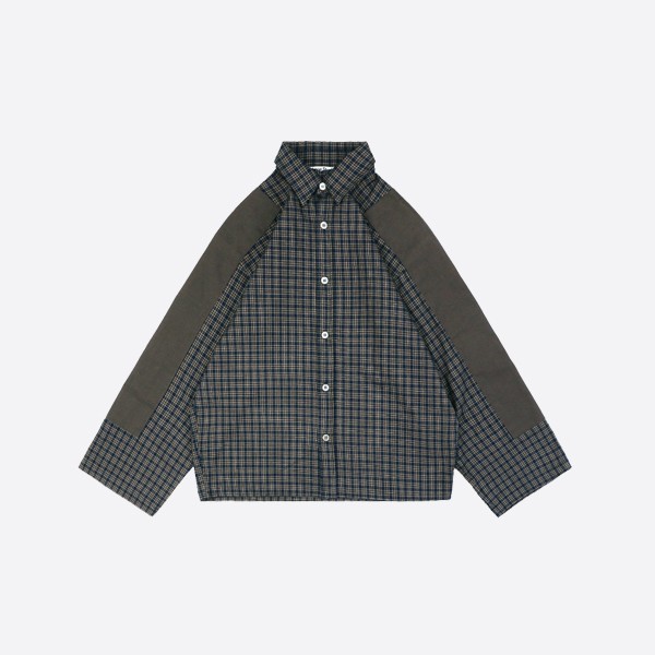 Acne Studios Patchwork Check Long Sleeve Shirt