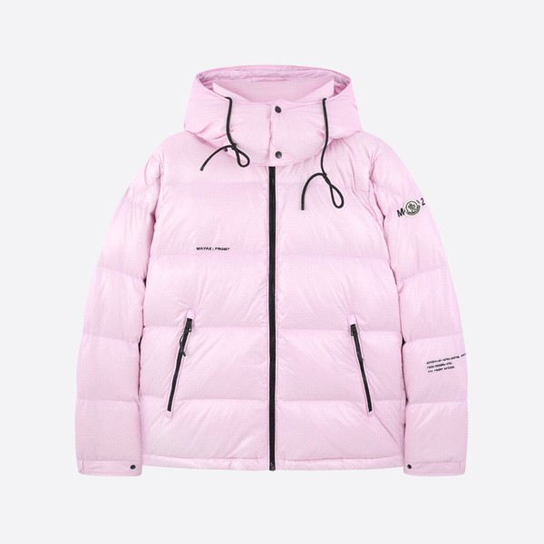 Moncler and Hiroshi Fujiwara collaboration down jacket in pink