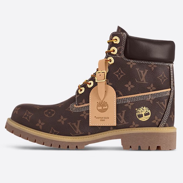 Louis Vuitton Timberland 6-inch ankle boots in classic monogram
