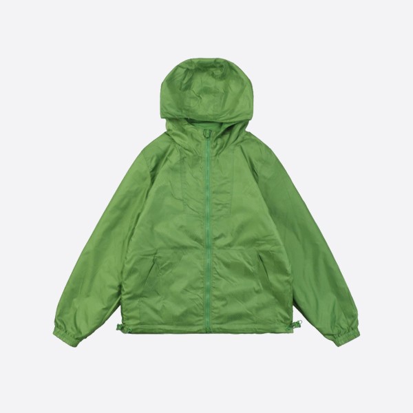Louis Vuitton green reversible jacket with small leather label on the chest