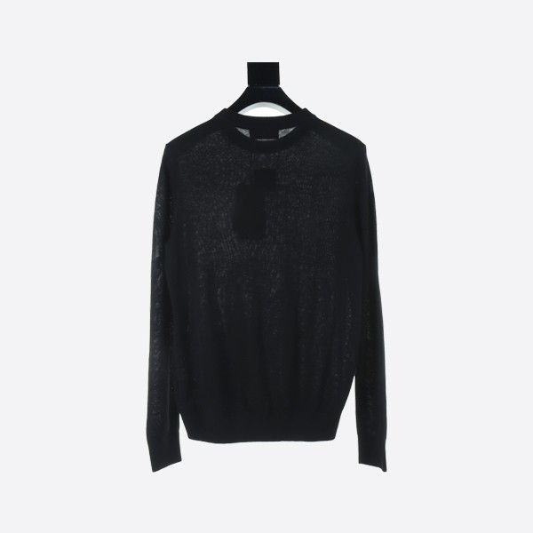 Fendi FD embossed FF knit crew neck sweater