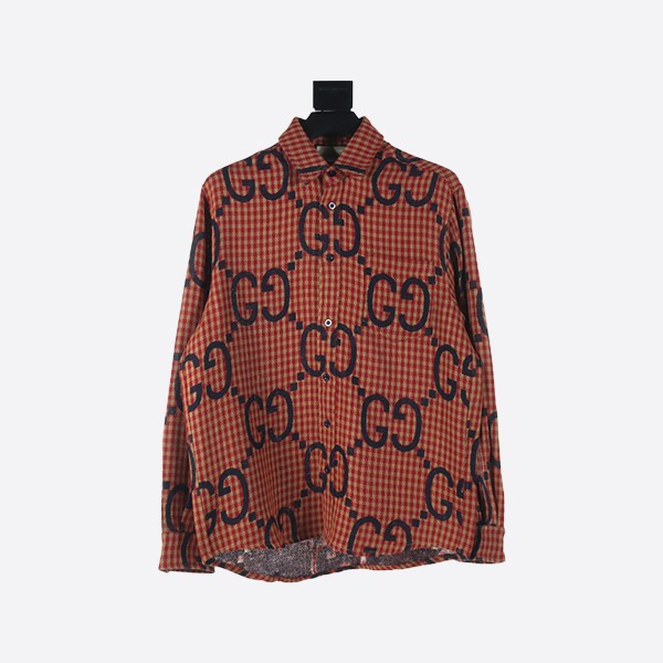 Gucci 24 Check Long Sleeve Shirt