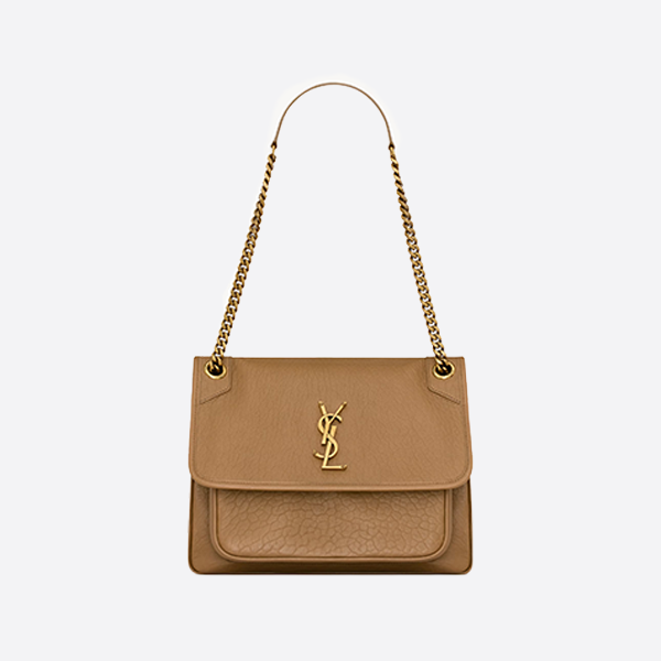 Yves Saint Laurent Distressed Underarm Shoulder Crossbody Bag