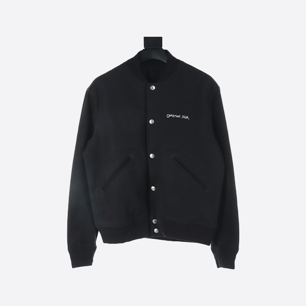 Dior Christian Dior CD Velvet Embroidered Baseball Jacket