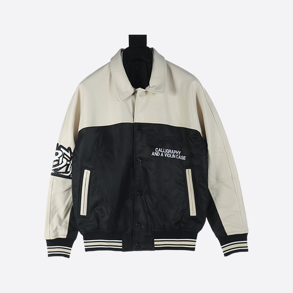 Louis Vuitton LV 23Fw Contrast Color Patchwork Stadium Jacket