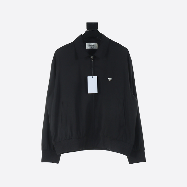 Celine Arc de Triomphe small embroidered lapel rayon jacket