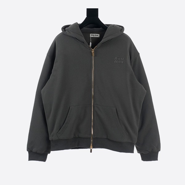 Miu Miu 24 Style Appliqué Dyed Quilted Jacket