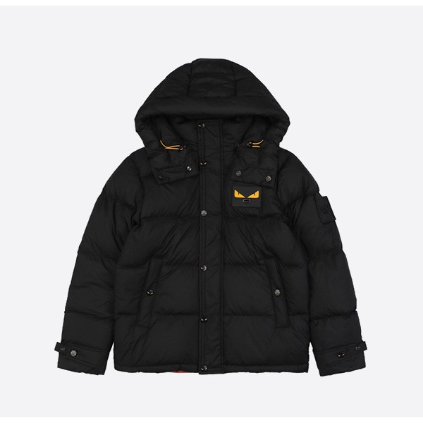 Fendi 24FW Monster Eye Leather Label Hooded Down Jacket