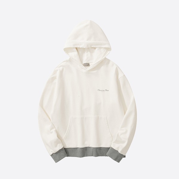 Christian Dior Couture Hooded Lined Sweatshirt in Beige